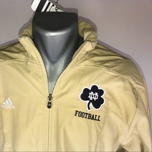 COACH ISSUED Notre Dame Adidas Football Jacket